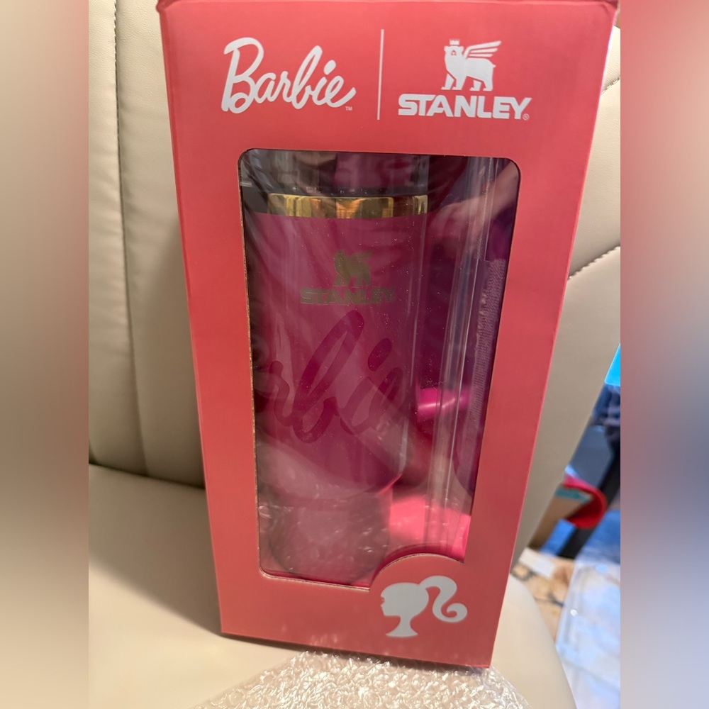 Barbie Pink and Gold 40oz Stanley tumbler